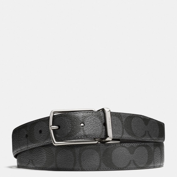 NWOT Signature Canvas Coach Harness Buckle, never used Reversible Belt, 30 Mm - Picture 2 of 2